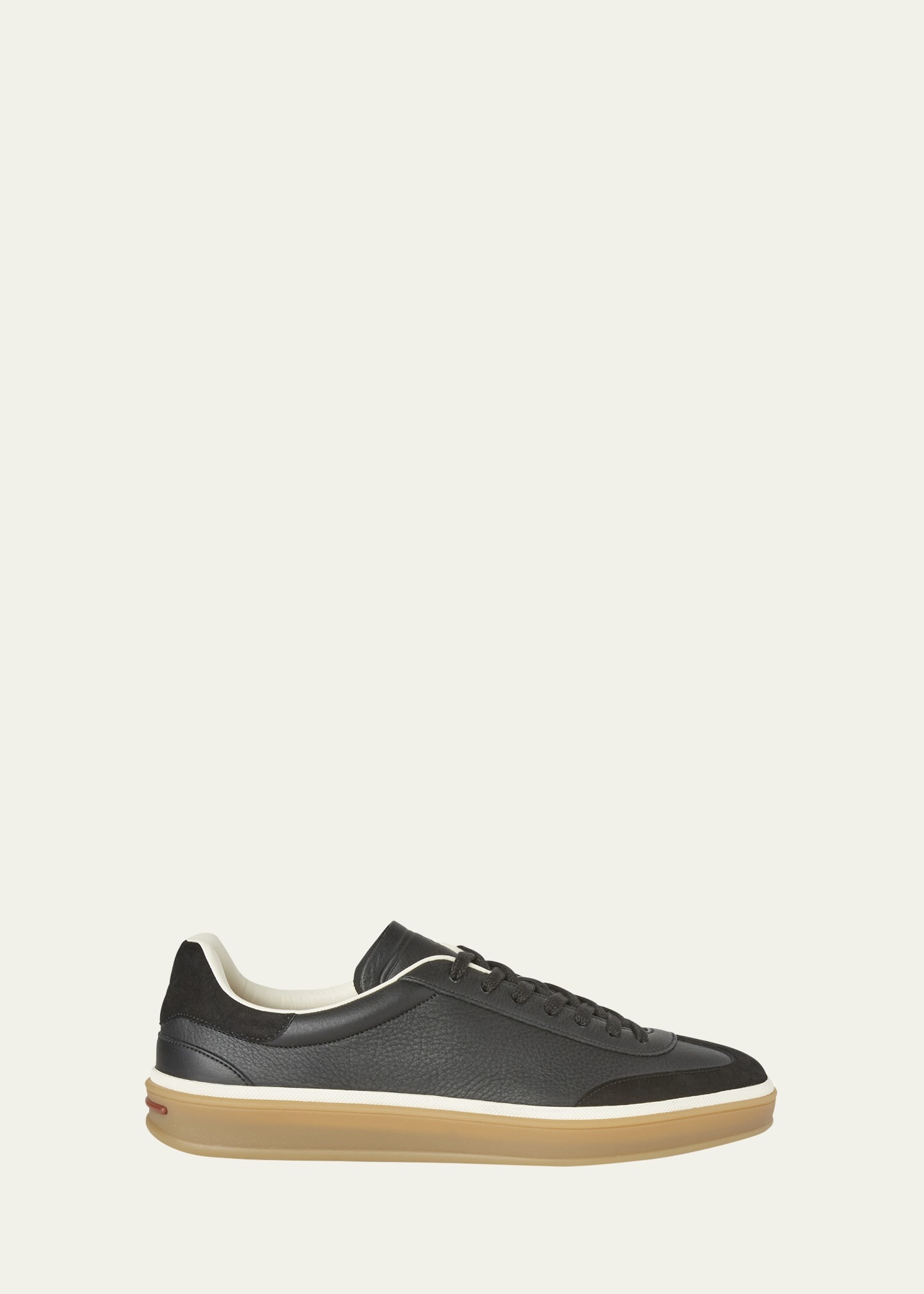Men's Tennis Walk Mixed Leather Sneakers - 1