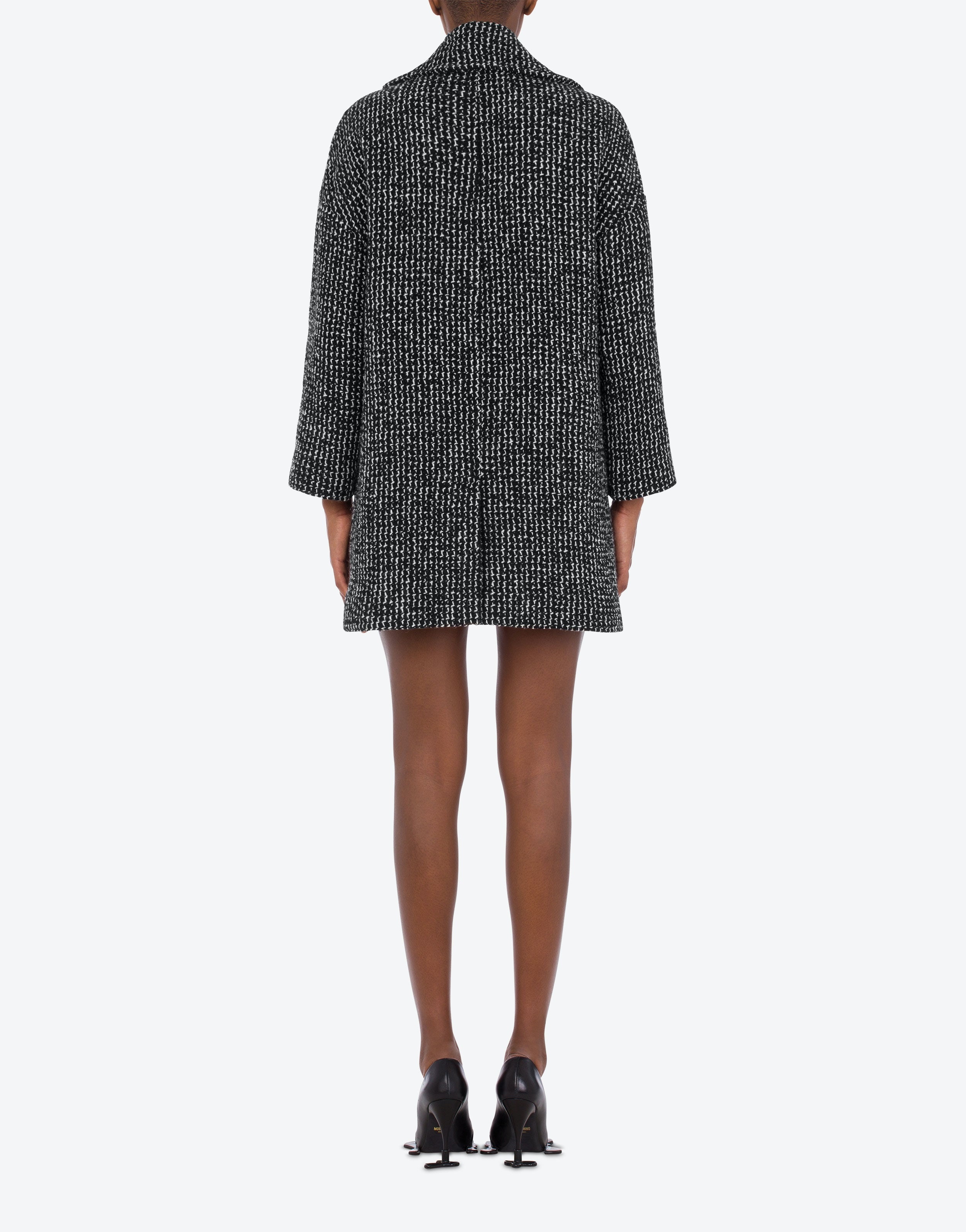 HEART BUTTONS SALT AND PEPPER COAT - 3