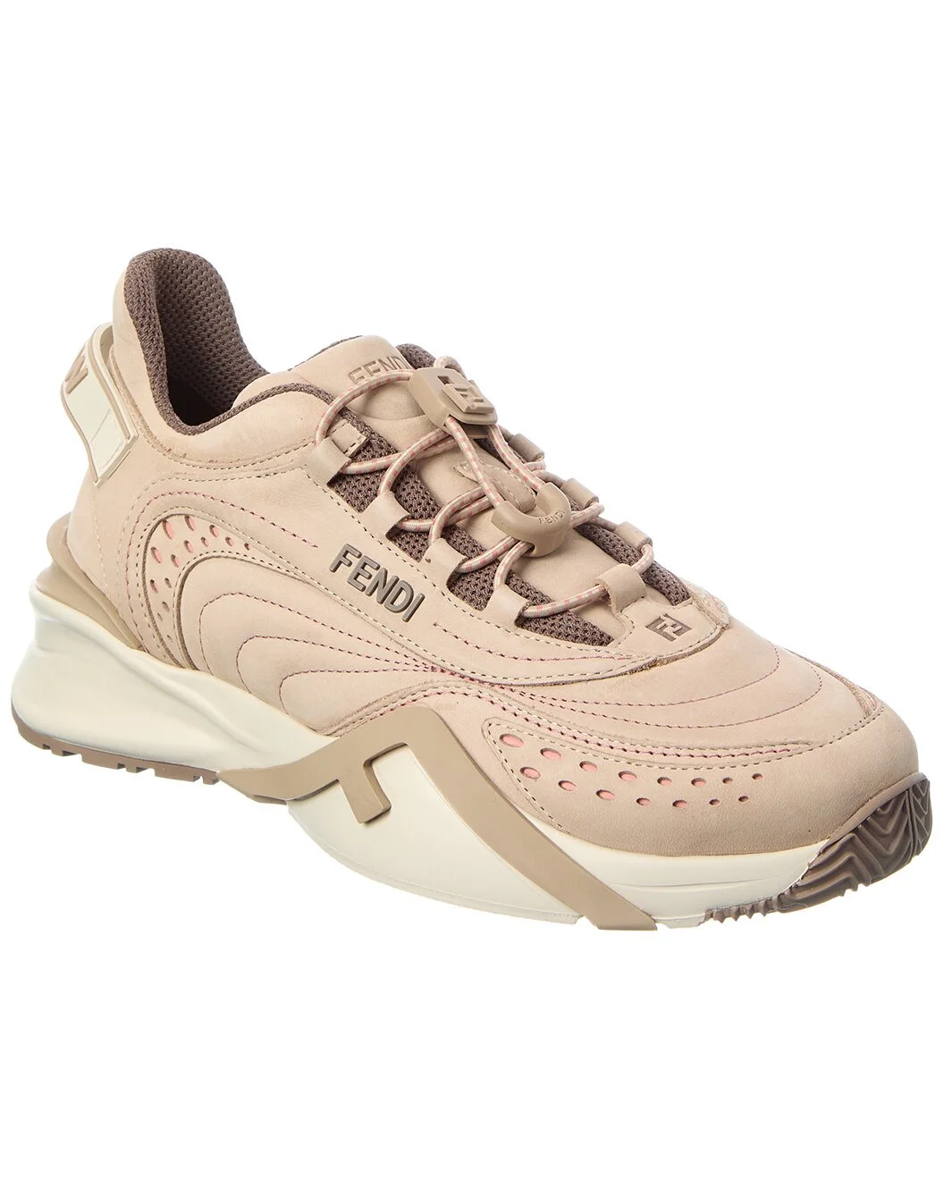 FENDI Flow Leather Sneaker - 1