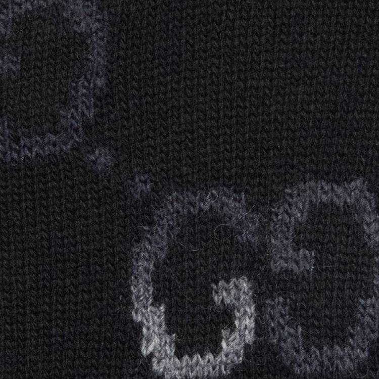 Gucci Wool Jumper With GG Intarsia 'Black' 770509-XKDSJ-1152 - 6