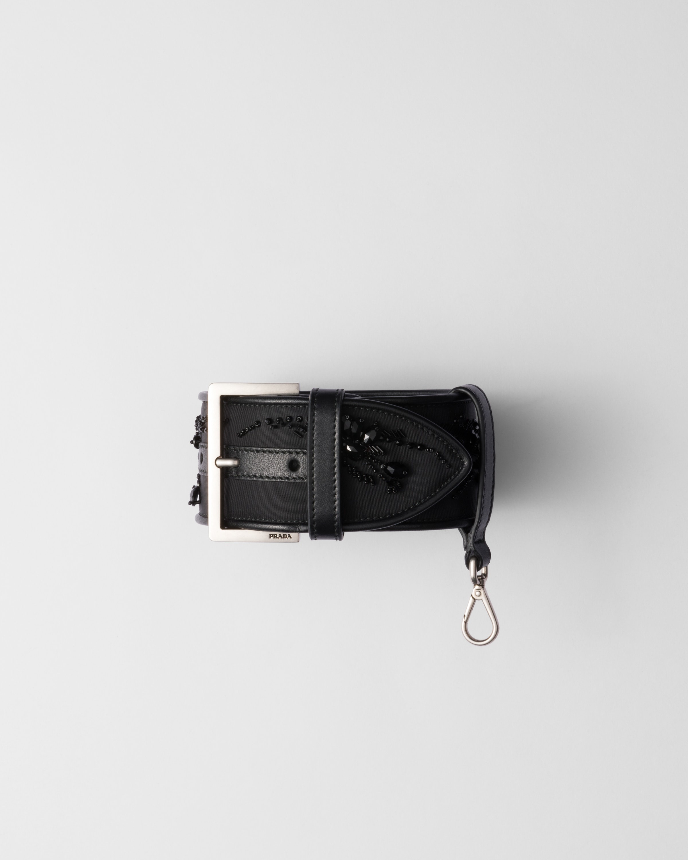 Re-Nylon and leather wrist strap - 1