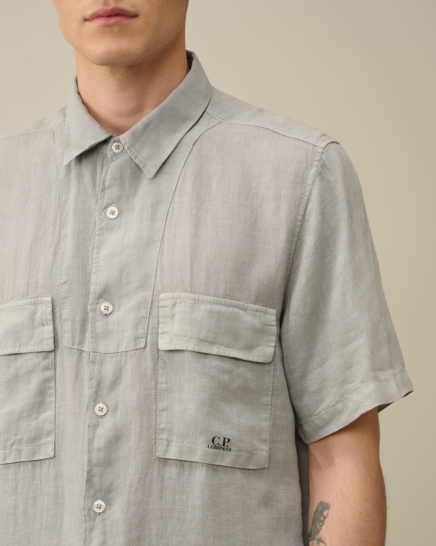 Linen Short Sleeved Shirt - 4