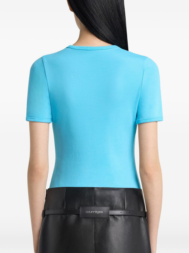 logo-embroidered T-shirt 5