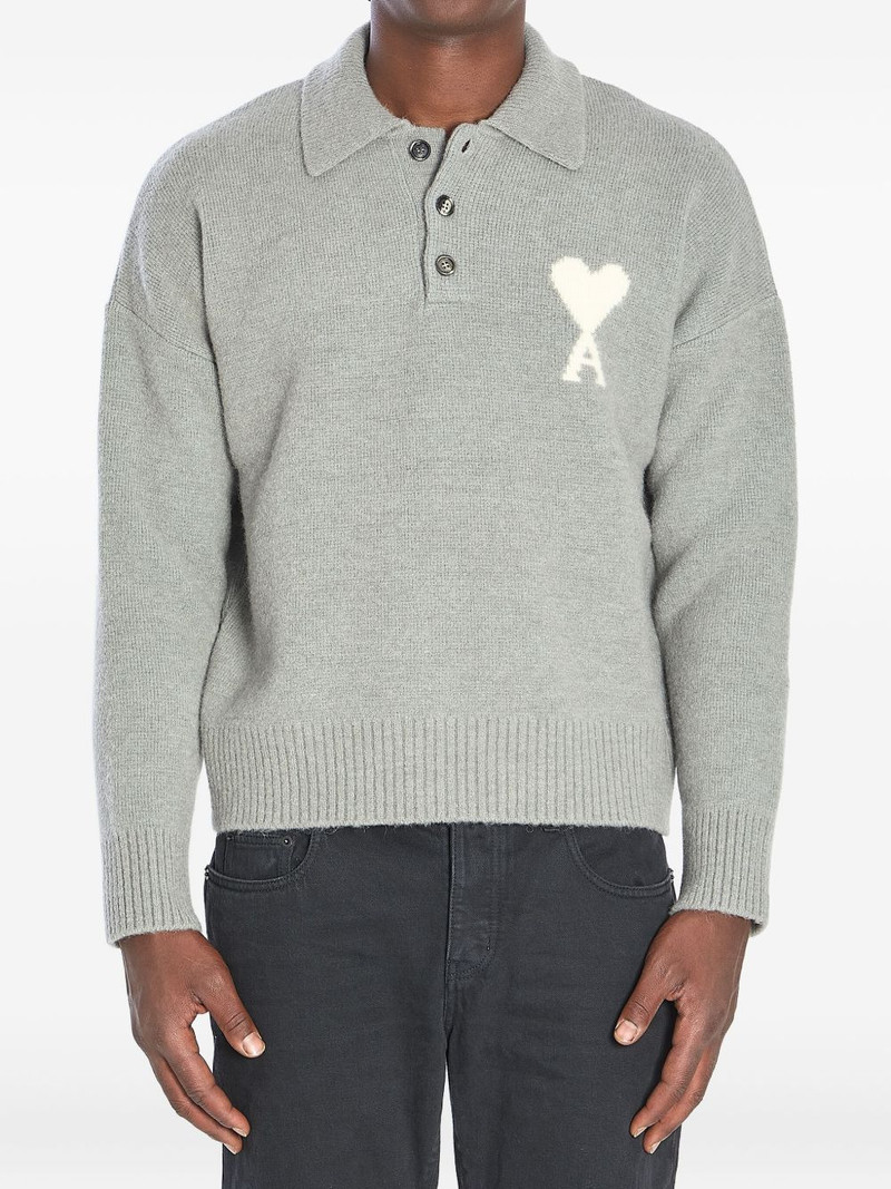 Ami de Coeur intarsia polo-shirt 1