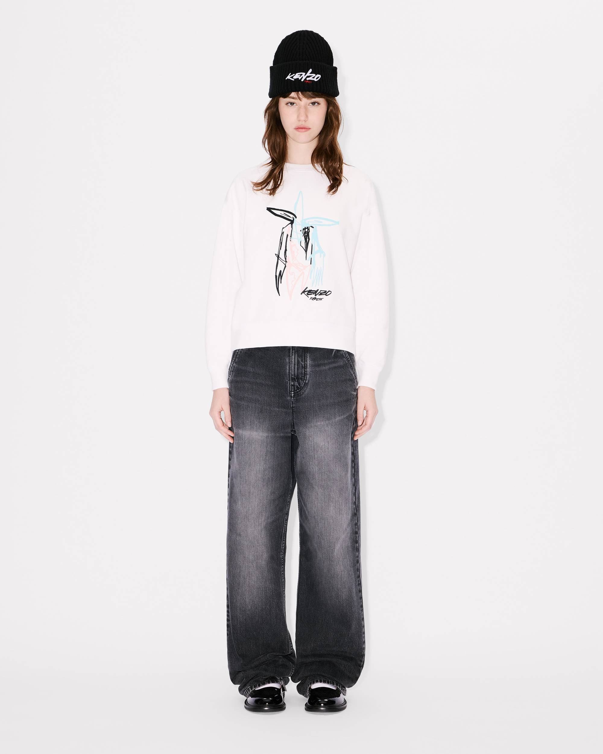 'Kenzo x Futura 2000' embroidered sweatshirt in cotton - 5