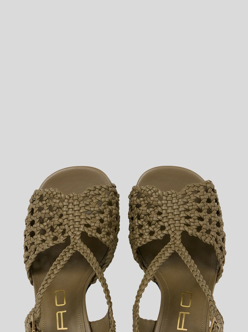 Etro WOVEN HIGH-HEELED SANDALS outlook