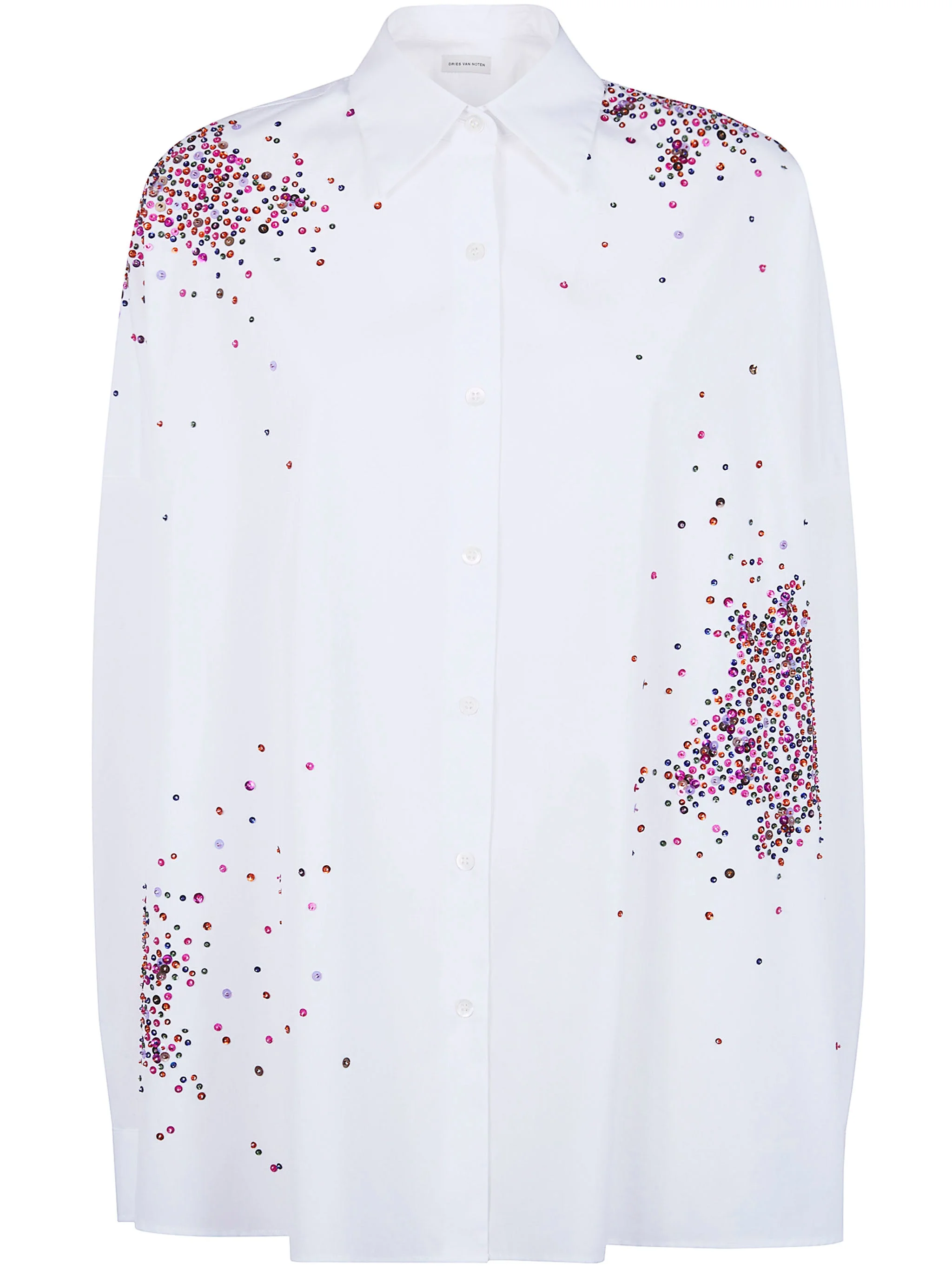 Dries Van Noten Women "Casia" Embroidered Shirt - 1
