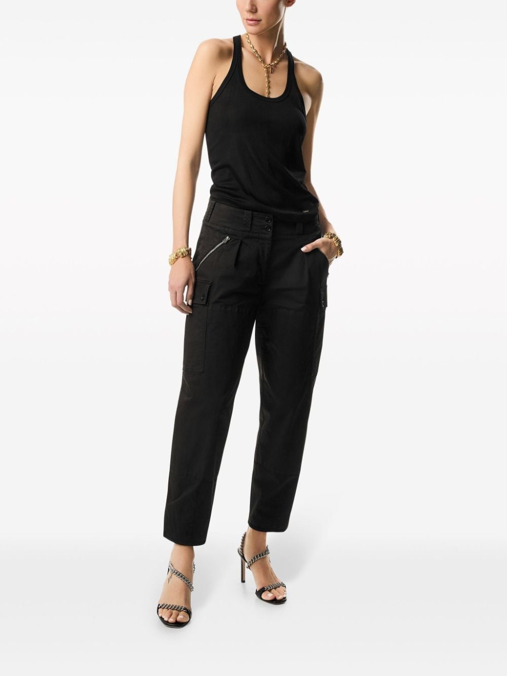 cargo cropped trousers - 2
