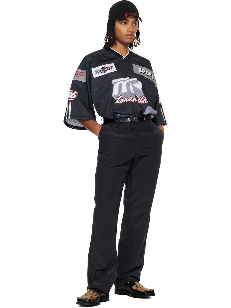 Martine Rose Black 'Sex' Leather Belt outlook