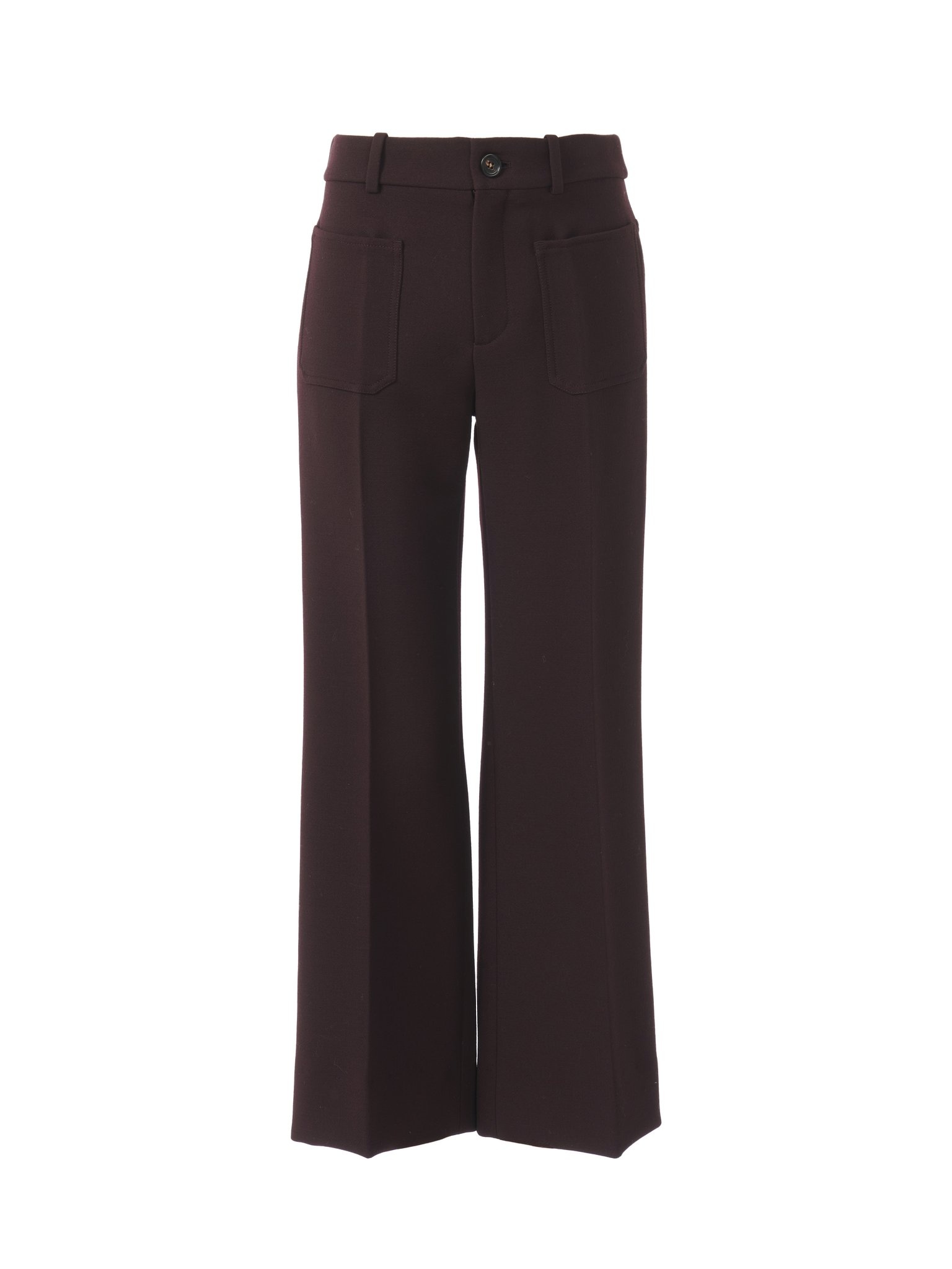 CROPPED BOOTCUT PANTS IN CAVALRY WOOL - 1