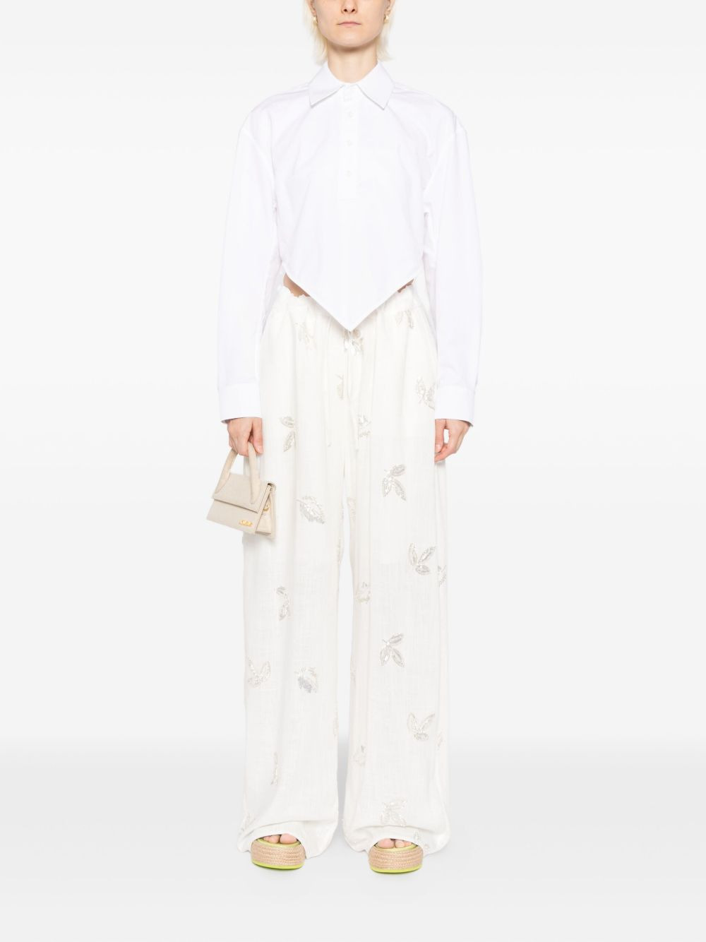 sequin-embellished trousers - 2