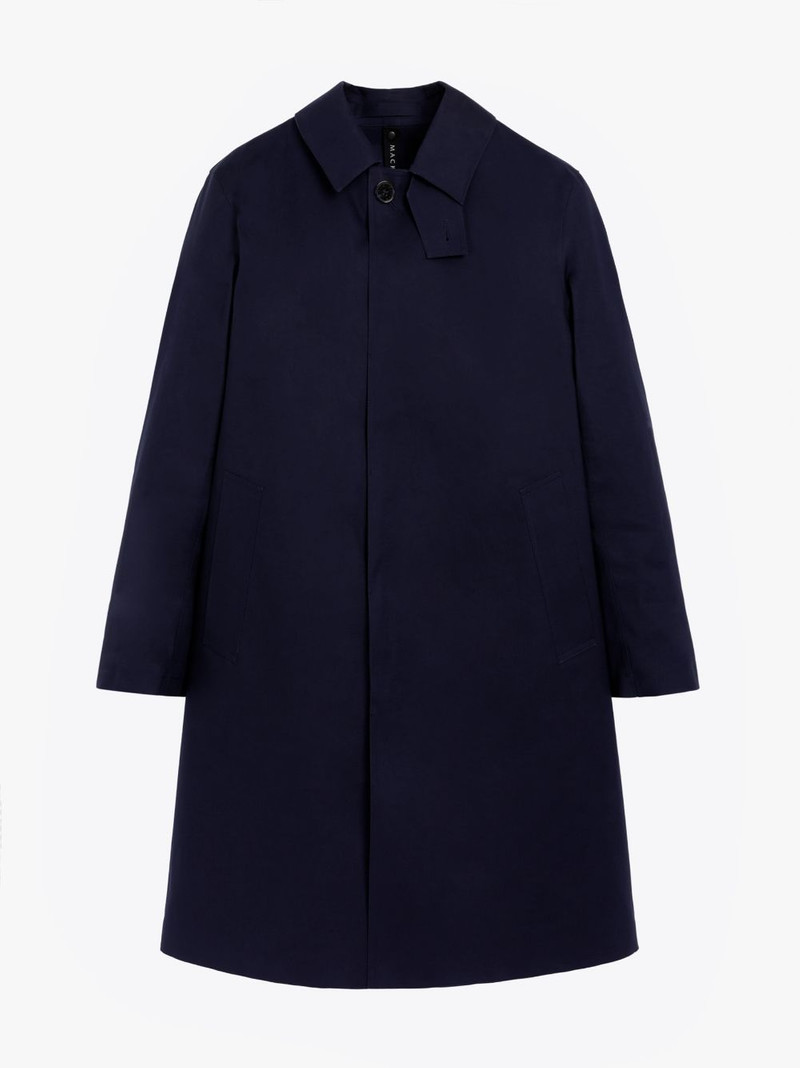 OXFORD NAVY BONDED COTTON 3/4 COAT | GRC-108 1