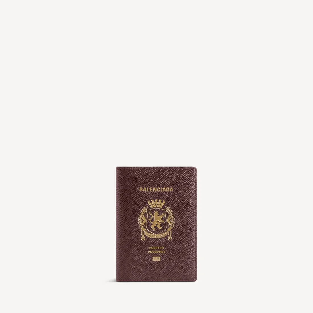 Burgundy의 남자 여권 홀더 - 1