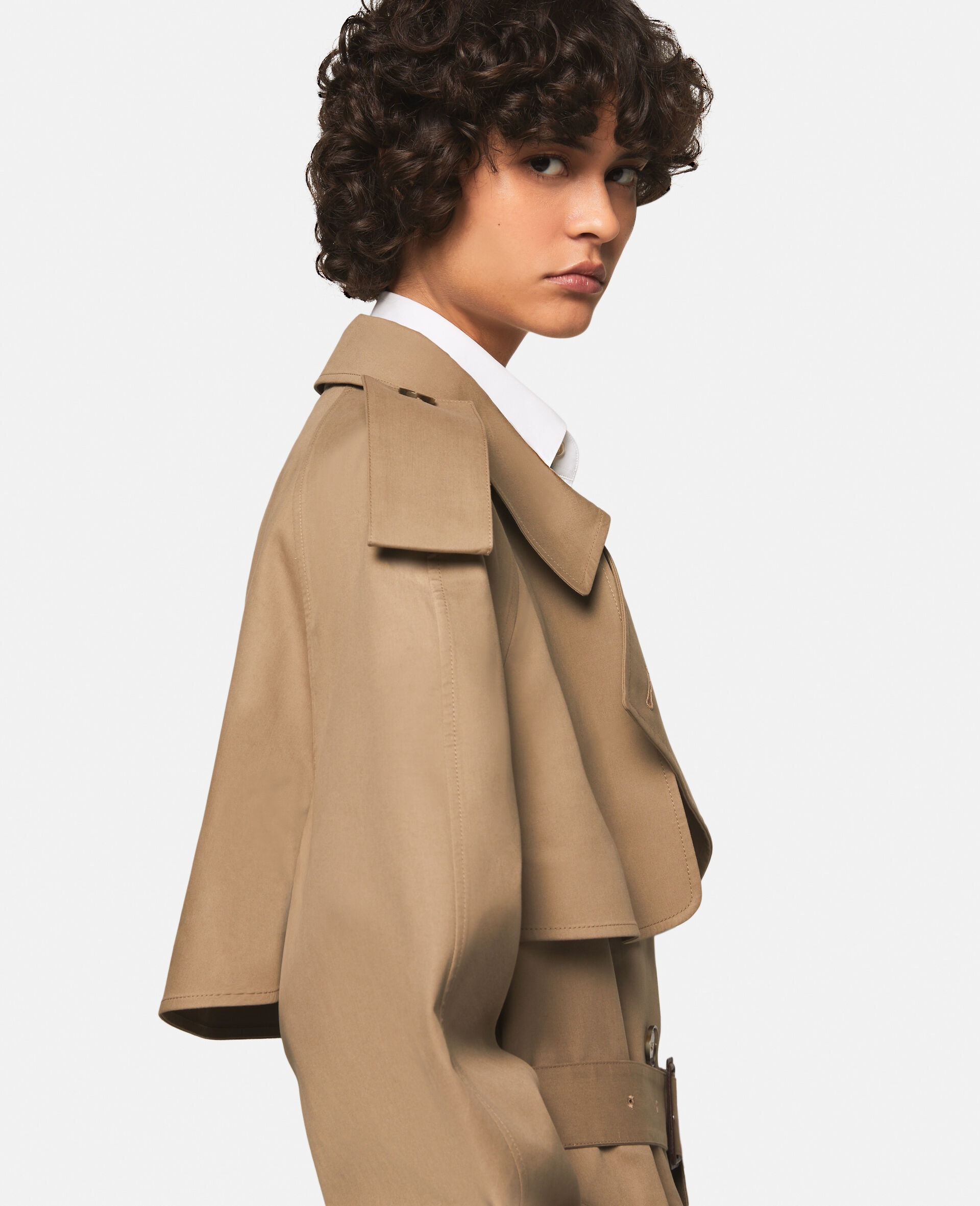 Belted Cotton Trench Coat - 6