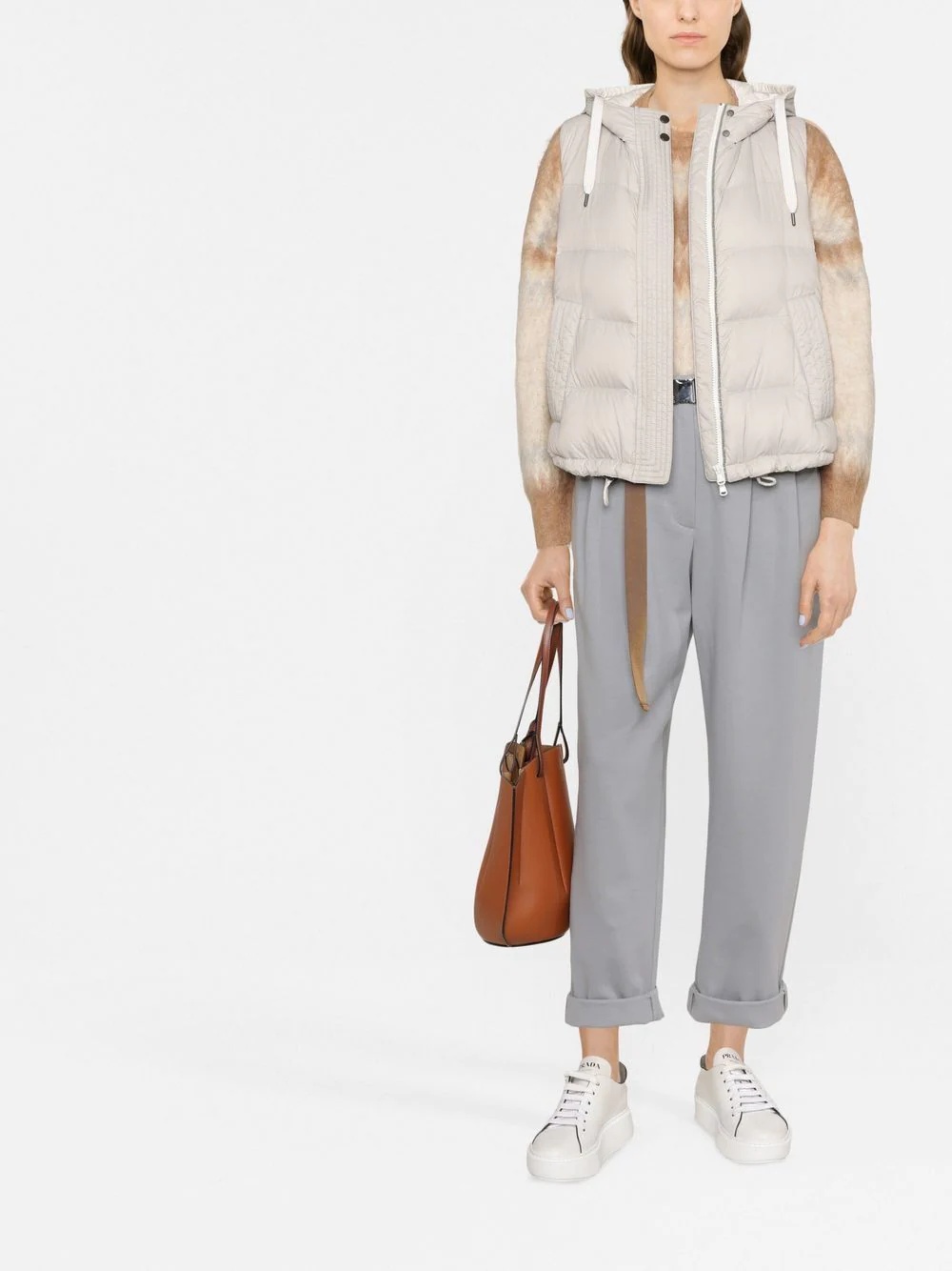 belted straight-leg trousers - 2