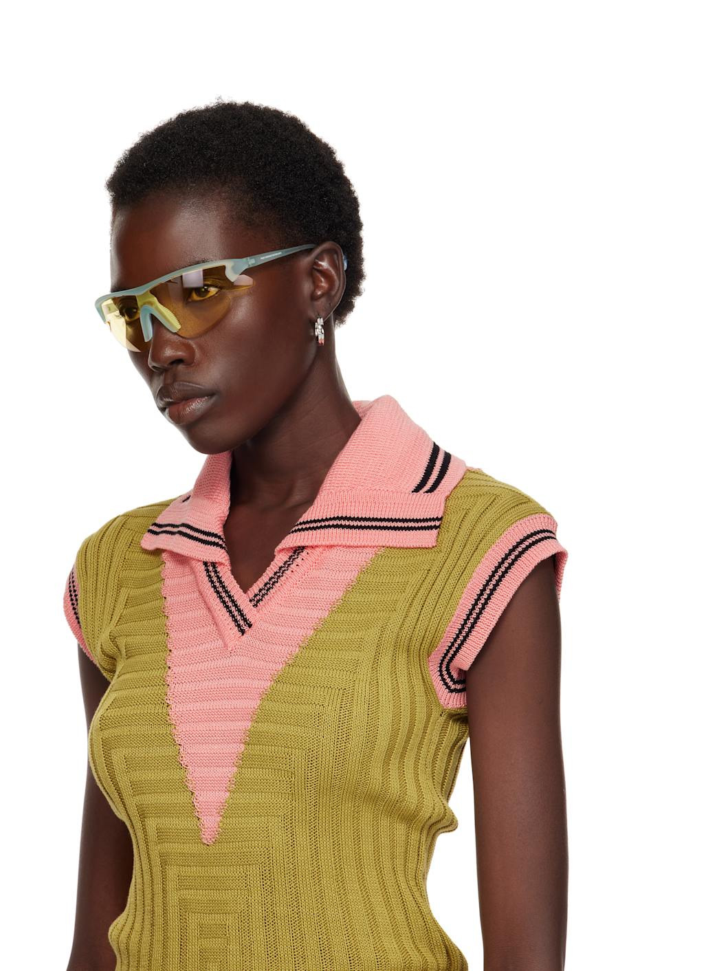 Blue POST ARCHIVE FACTION Edition Junya Racer Sunglasses - 4
