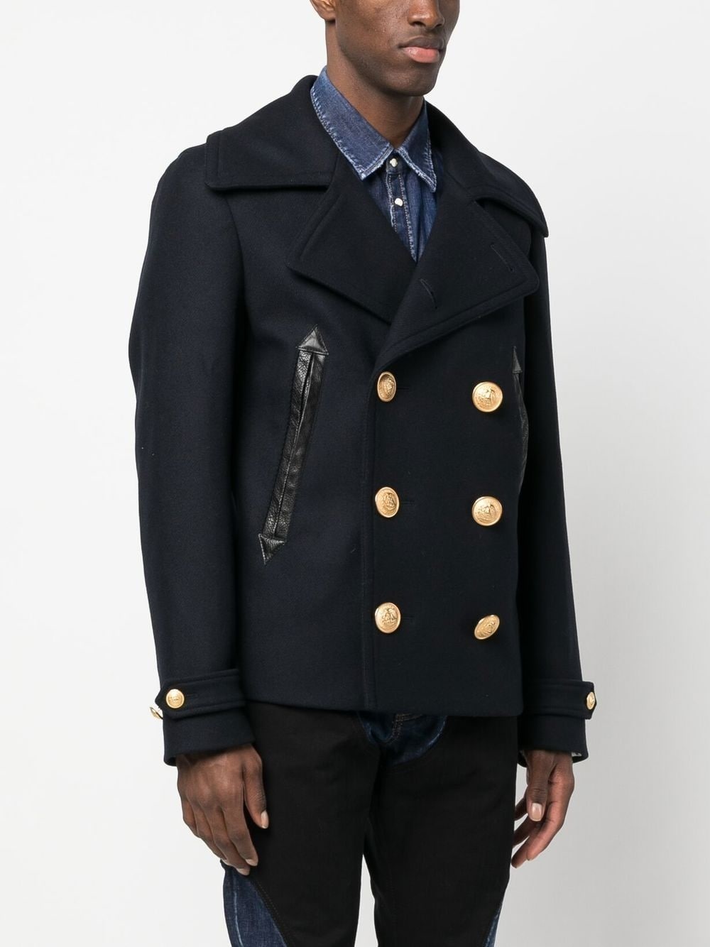 DSQUARED2 double-breasted wool-blend peacoat farfetch REVERSIBLE
