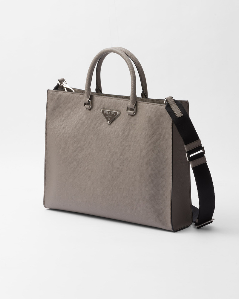 Saffiano leather tote bag 3