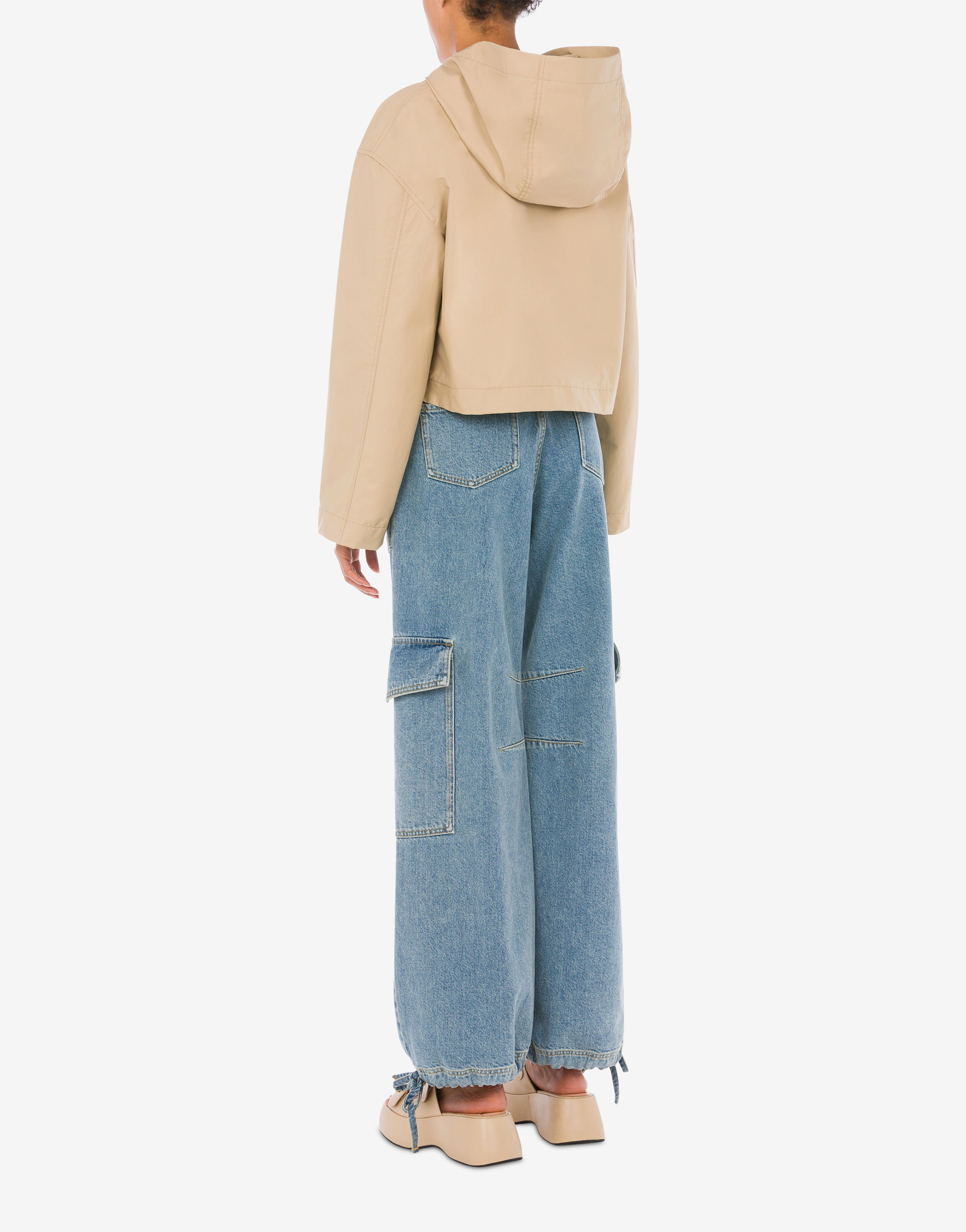 WAXED-EFFECT CLOTH WINDBREAKER - 3
