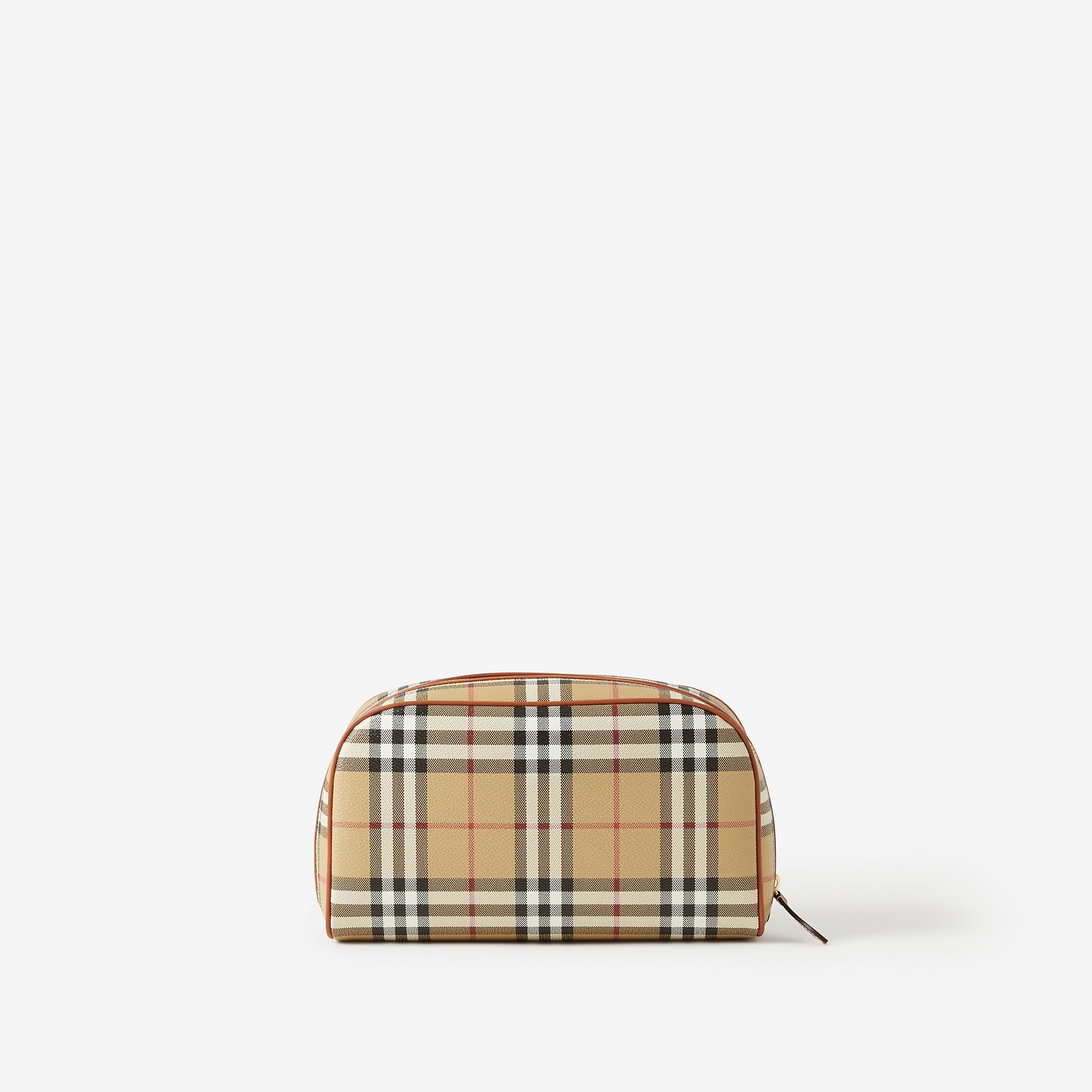 【送料&関税込】Burberry Pouch With Check Pattern Beige Check Pouch by Burberry on Sale