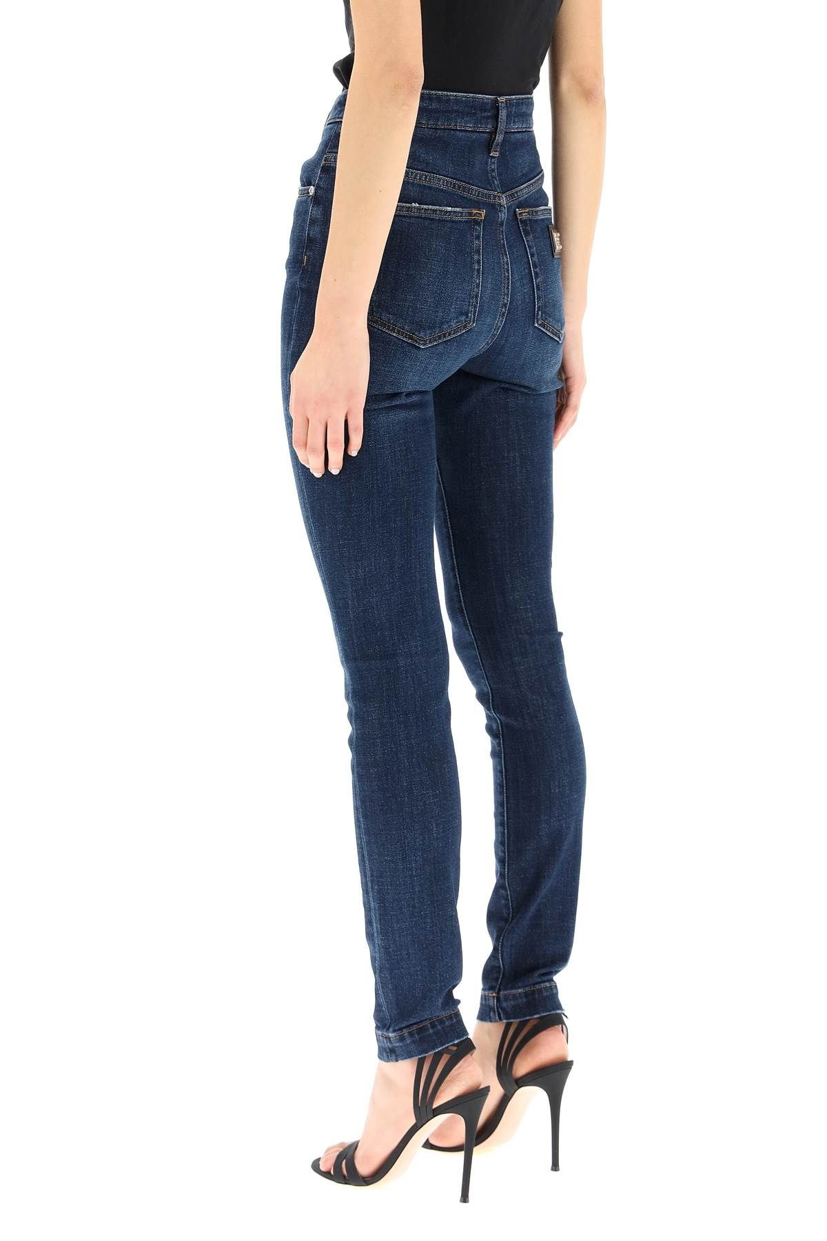 AUDREY JEANS IN DEEP BLUE DENIM - 4