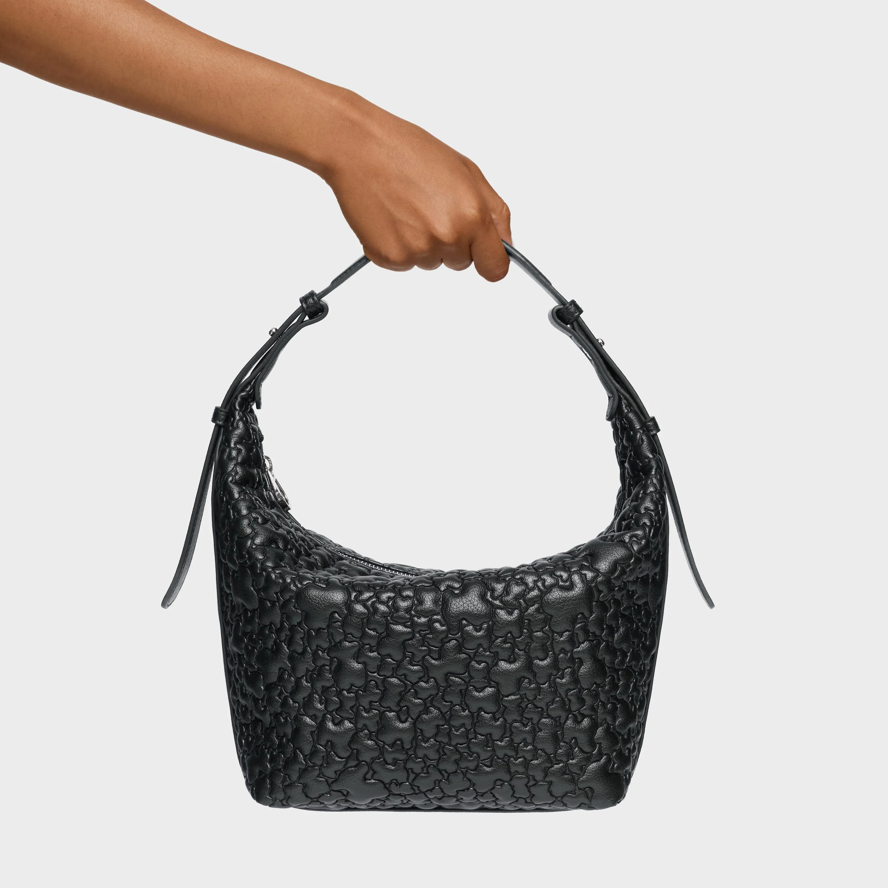 Medium black Shoulder bag TOUS Puffy Bear - 1