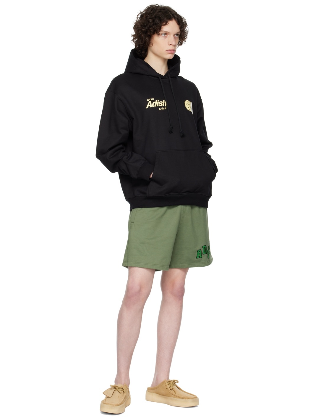 Khaki Tatreez Shorts - 4