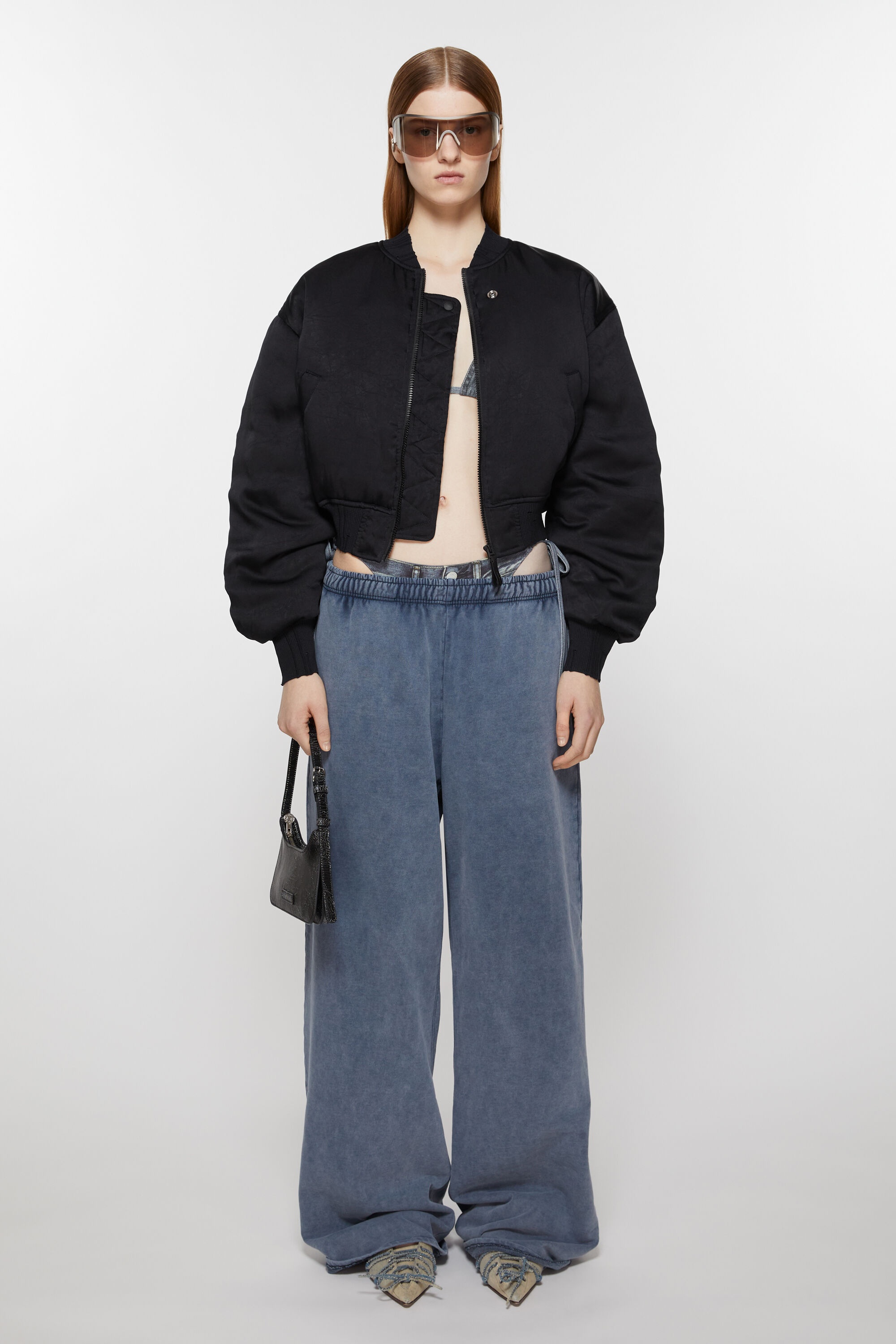 Logo patch bomber jacket - Black - 2
