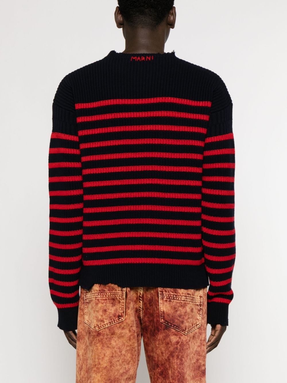 distressed striped jumpers - 4