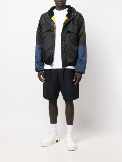 Marni hooded colour-block panel jacket outlook