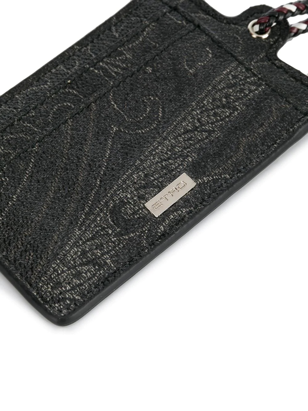 paisley neckstrap card holder - 2