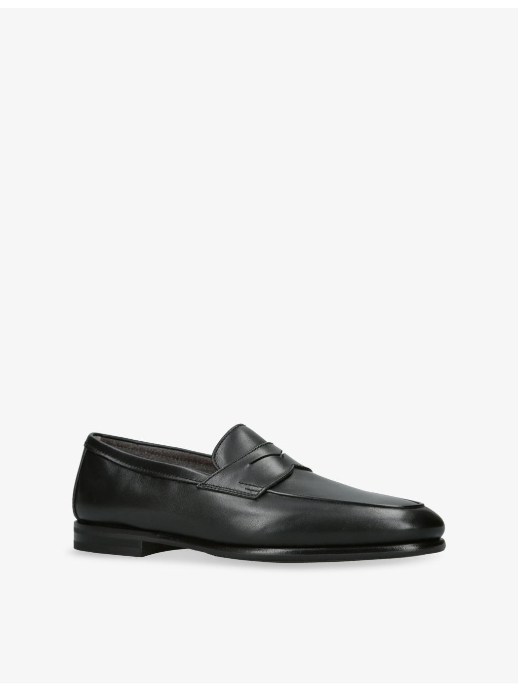 Carlo Cashmere And Leather Penny Loafers - 3