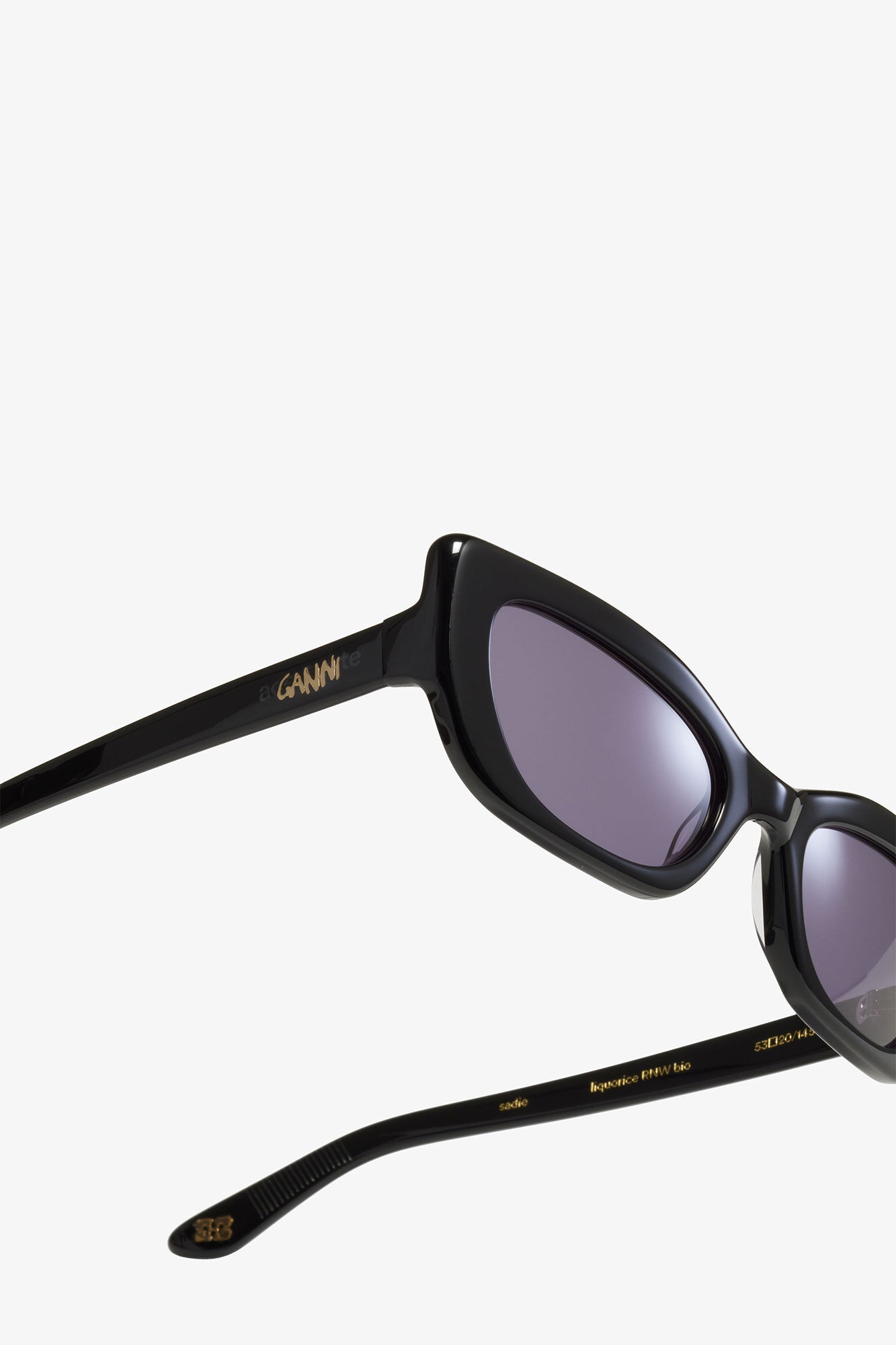 GANNI X ACE & TATE BLACK SADIE SUNGLASSES - 4