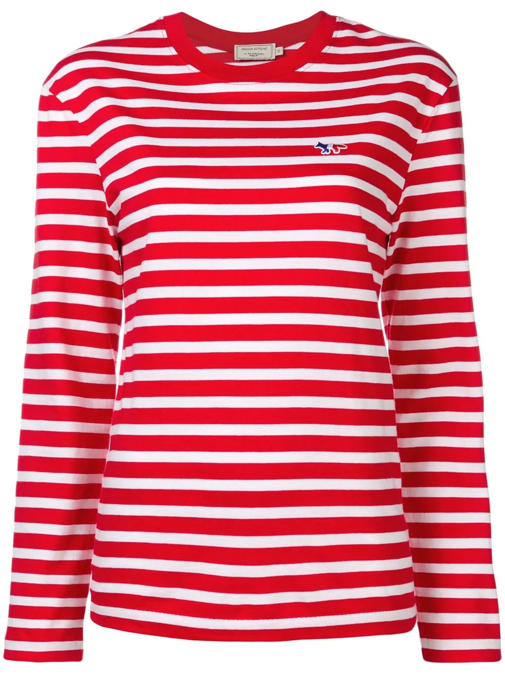 striped logo sweatshirt - 1