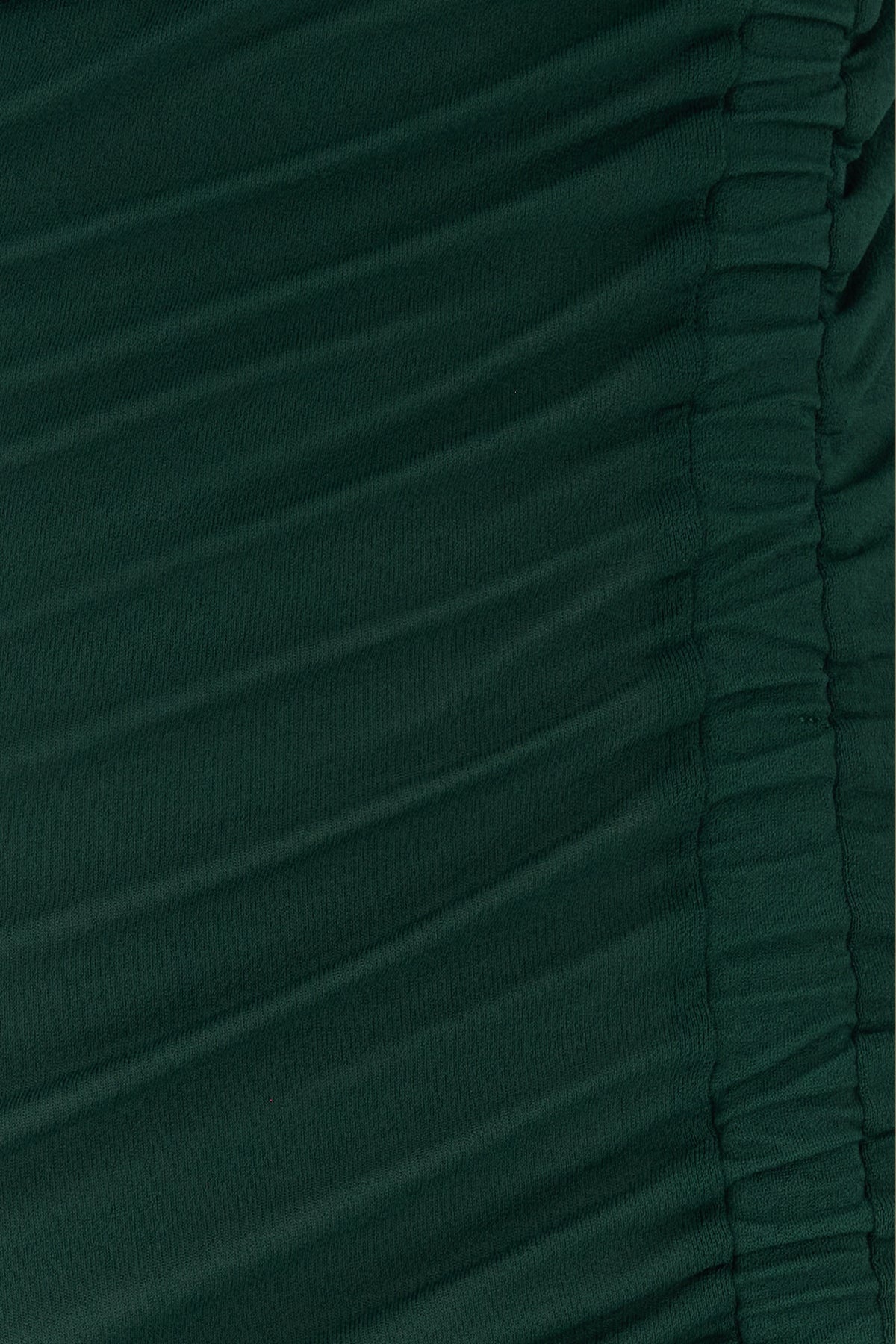 Bottle green stretch jersey dress - 5