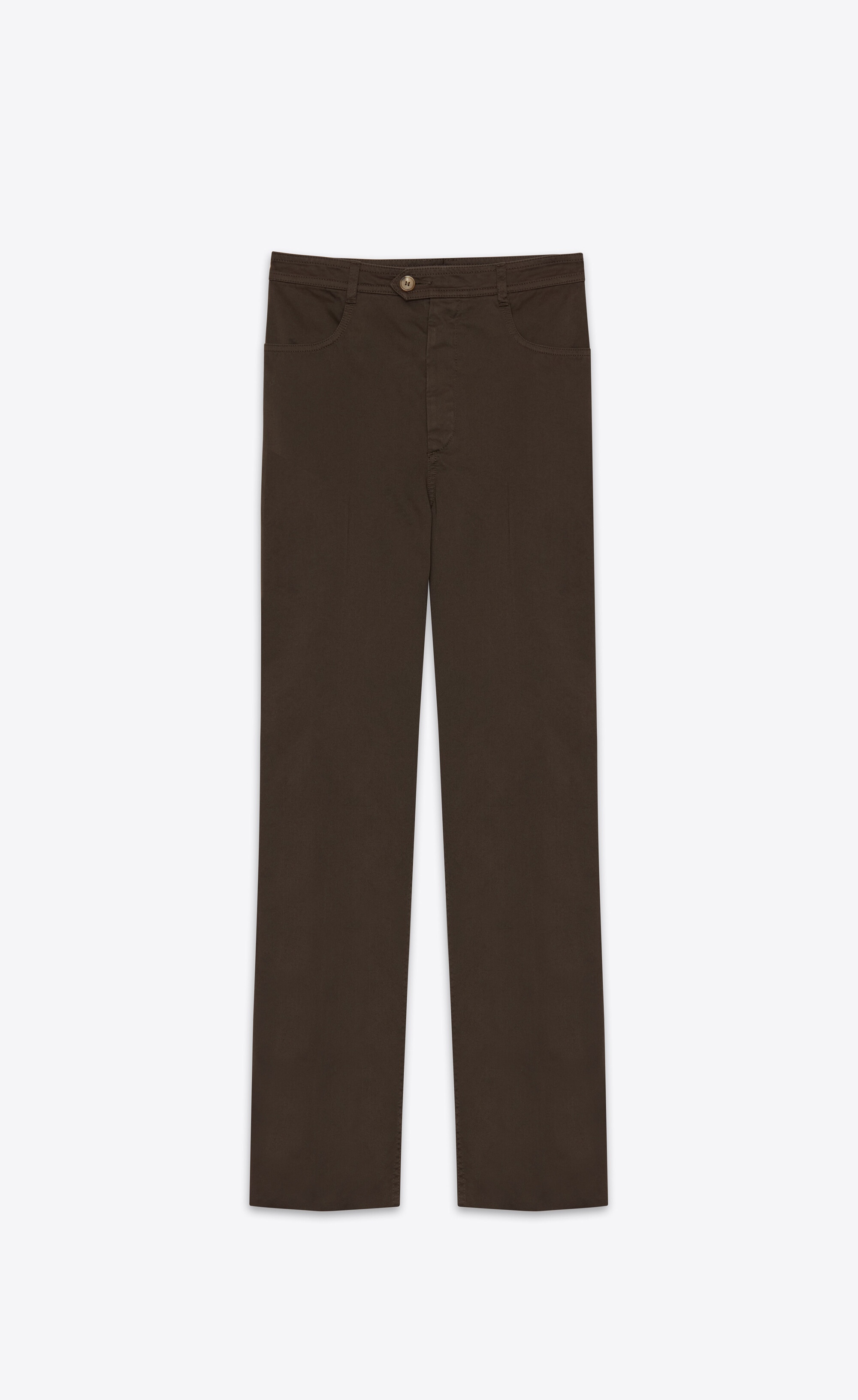 straight-leg pants in cotton - 1