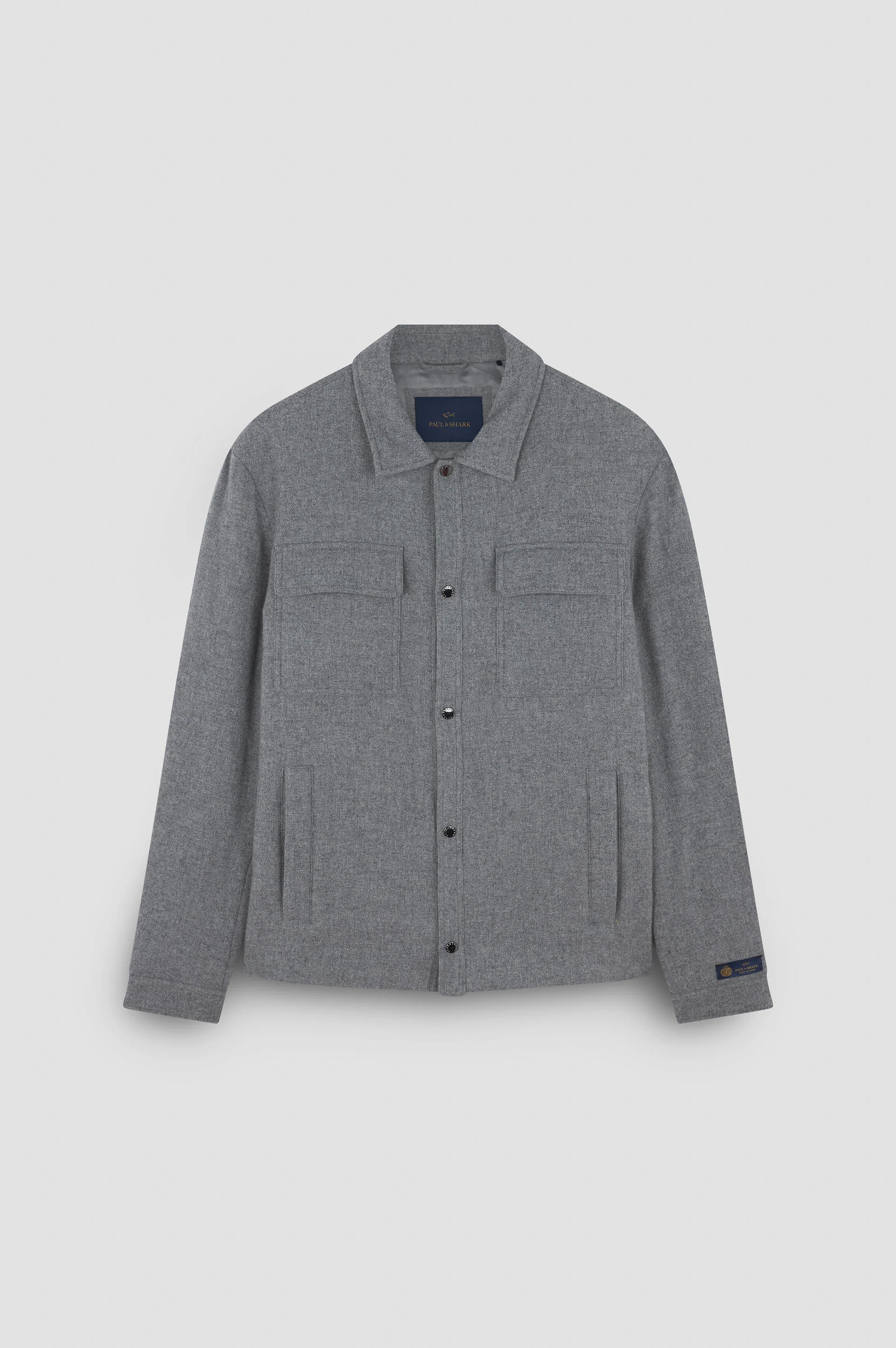 QUILTED WOOL AND CASHMERE SHACKET - 1