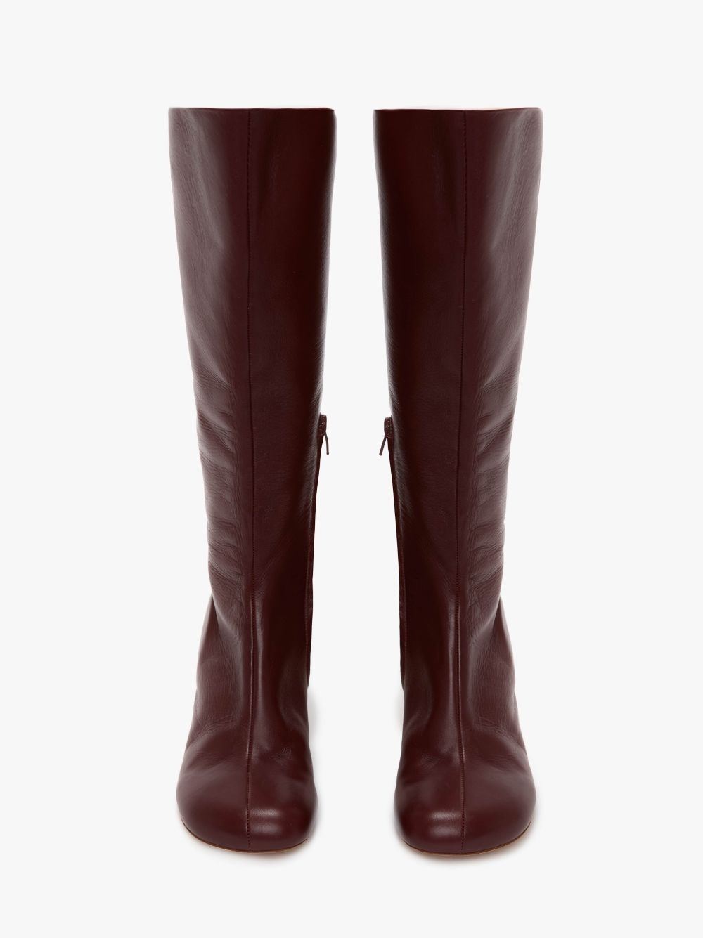 CHAIN HEEL HIGH BOOTS - 4