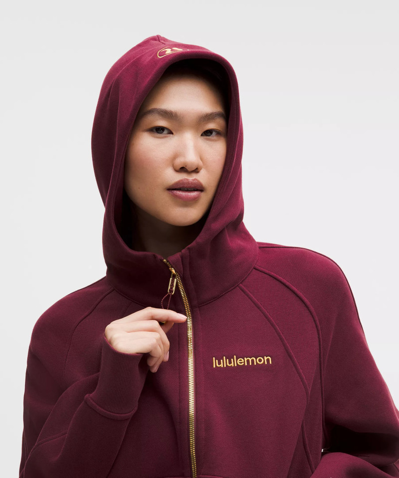 Lunar New Year Scuba Oversized Full-Zip Hoodie 4
