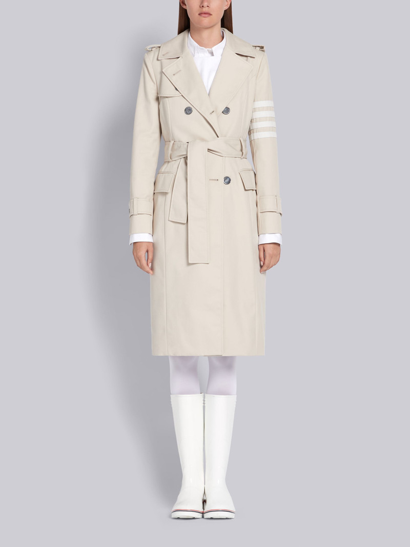 Khaki Cotton Twill Waterproof Classic 4-Bar Trench 1