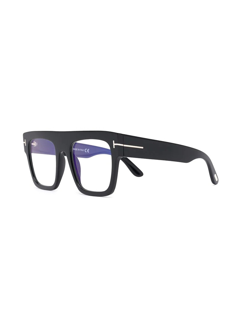TOM FORD square-frame clear-lens glasses outlook
