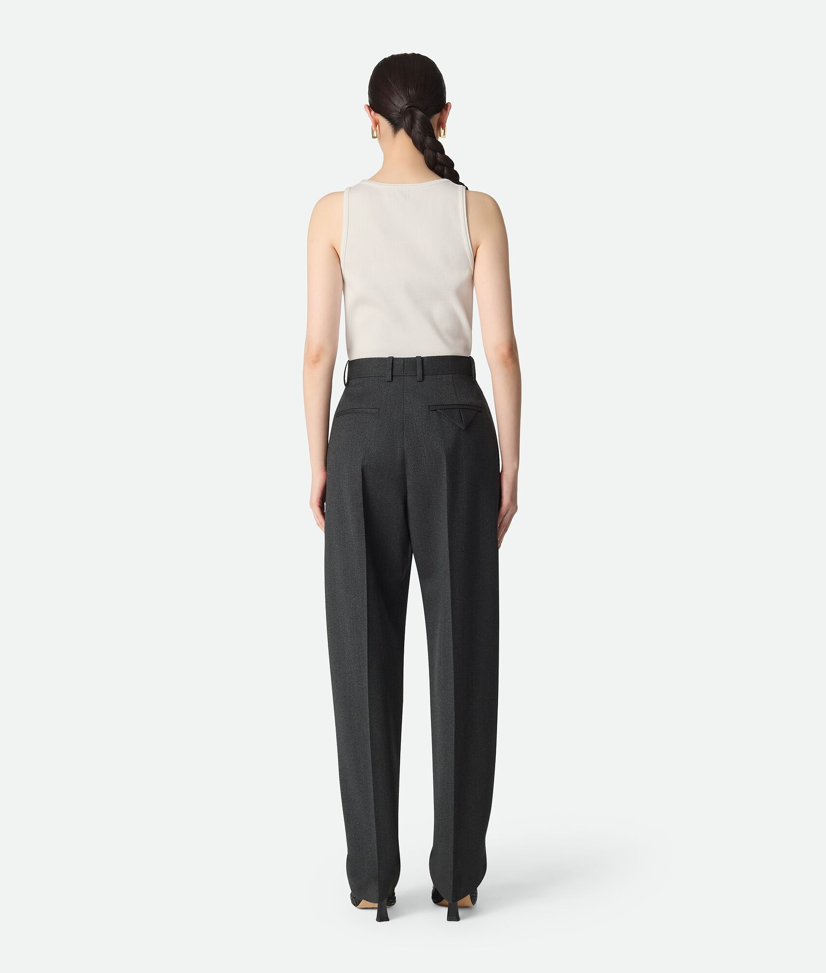 Mouline Wool Twill Pants - 3