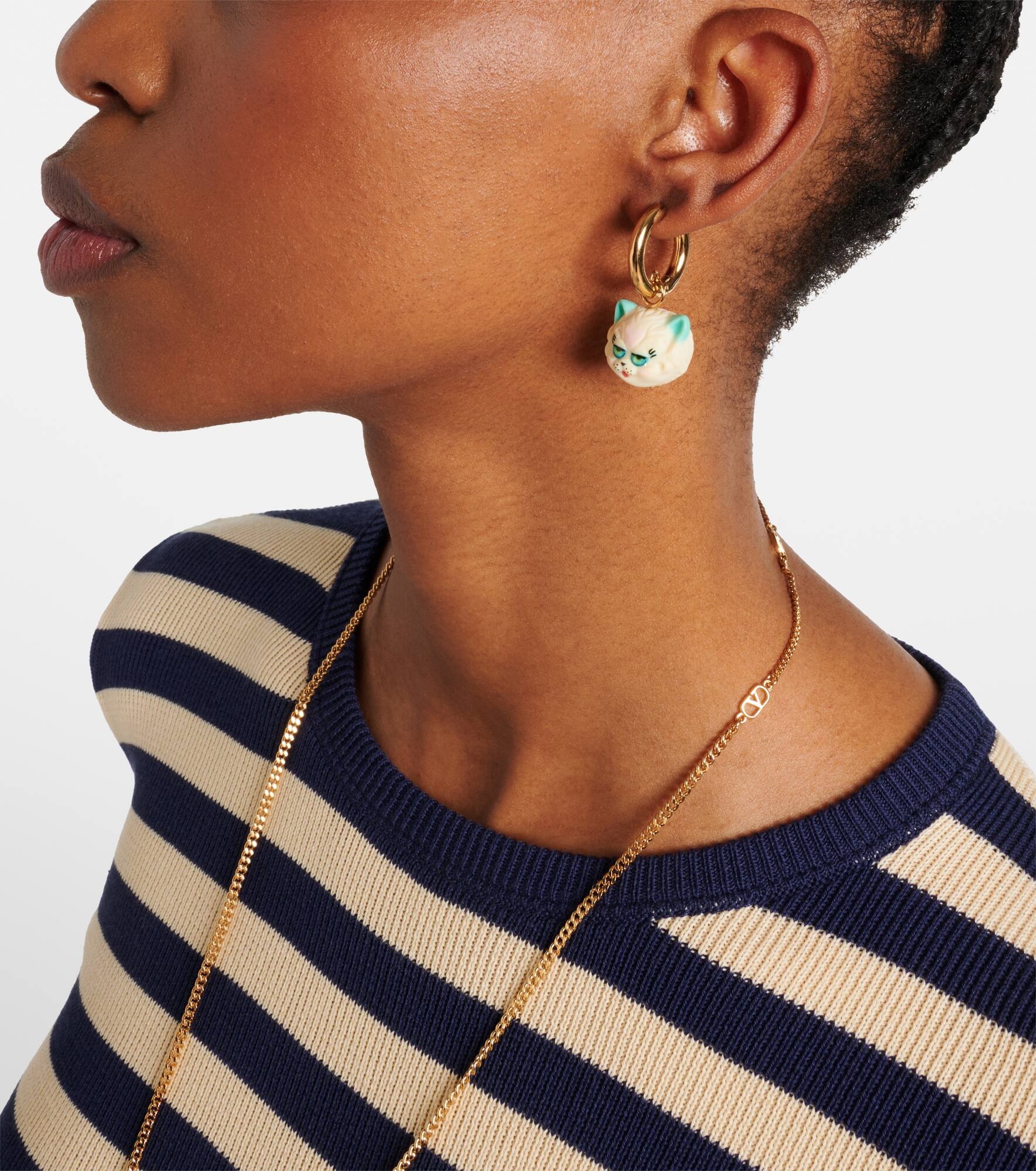 Le Chat De La Maison single earring - 3
