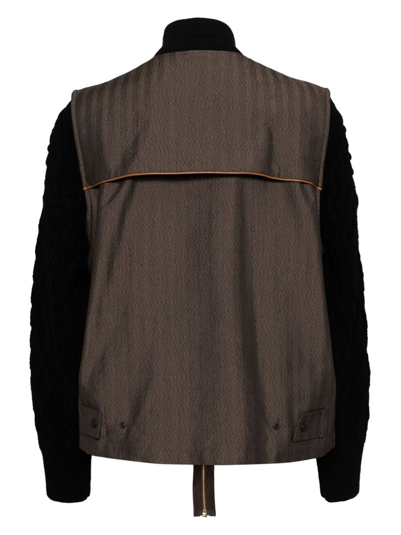 Kolor double-layered jacket outlook