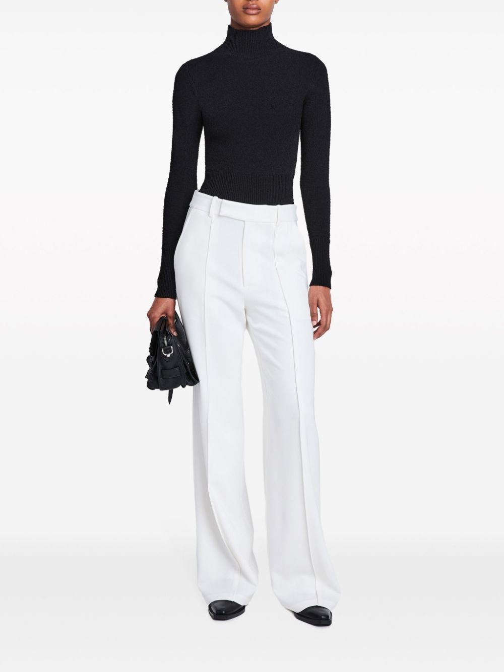 Weyes Pant In Matte Viscose Crepe - 2