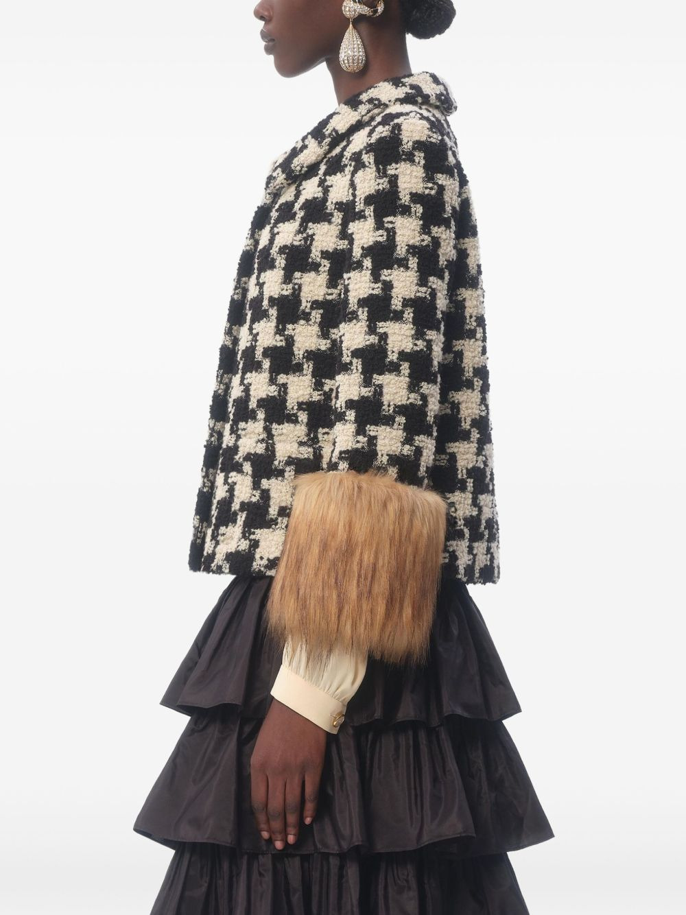 check-pattern jacket - 3