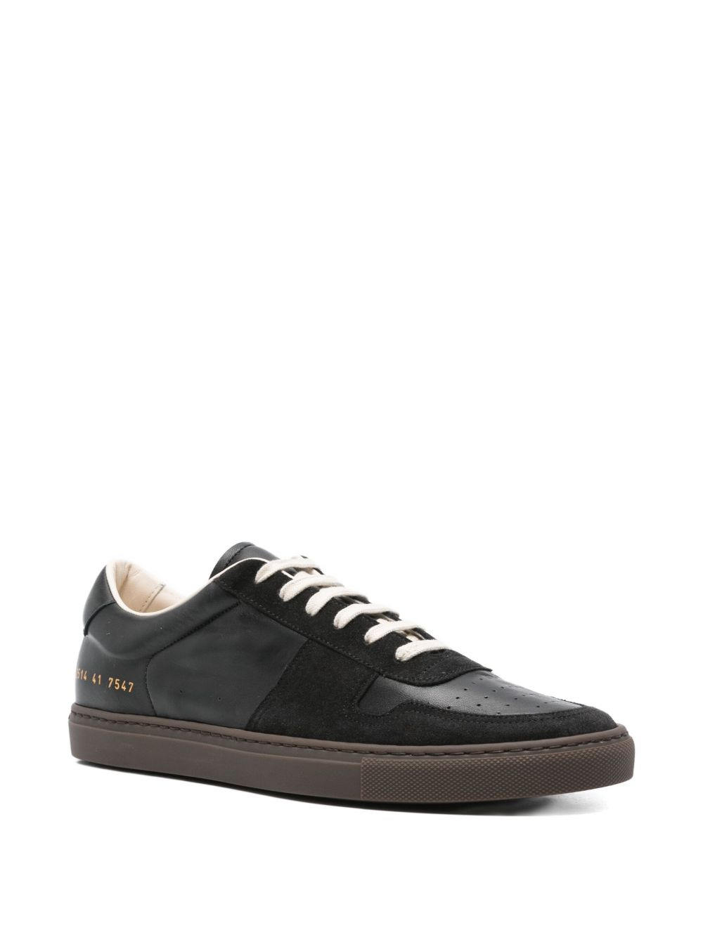 leather lace-up low-top sneakers - 2