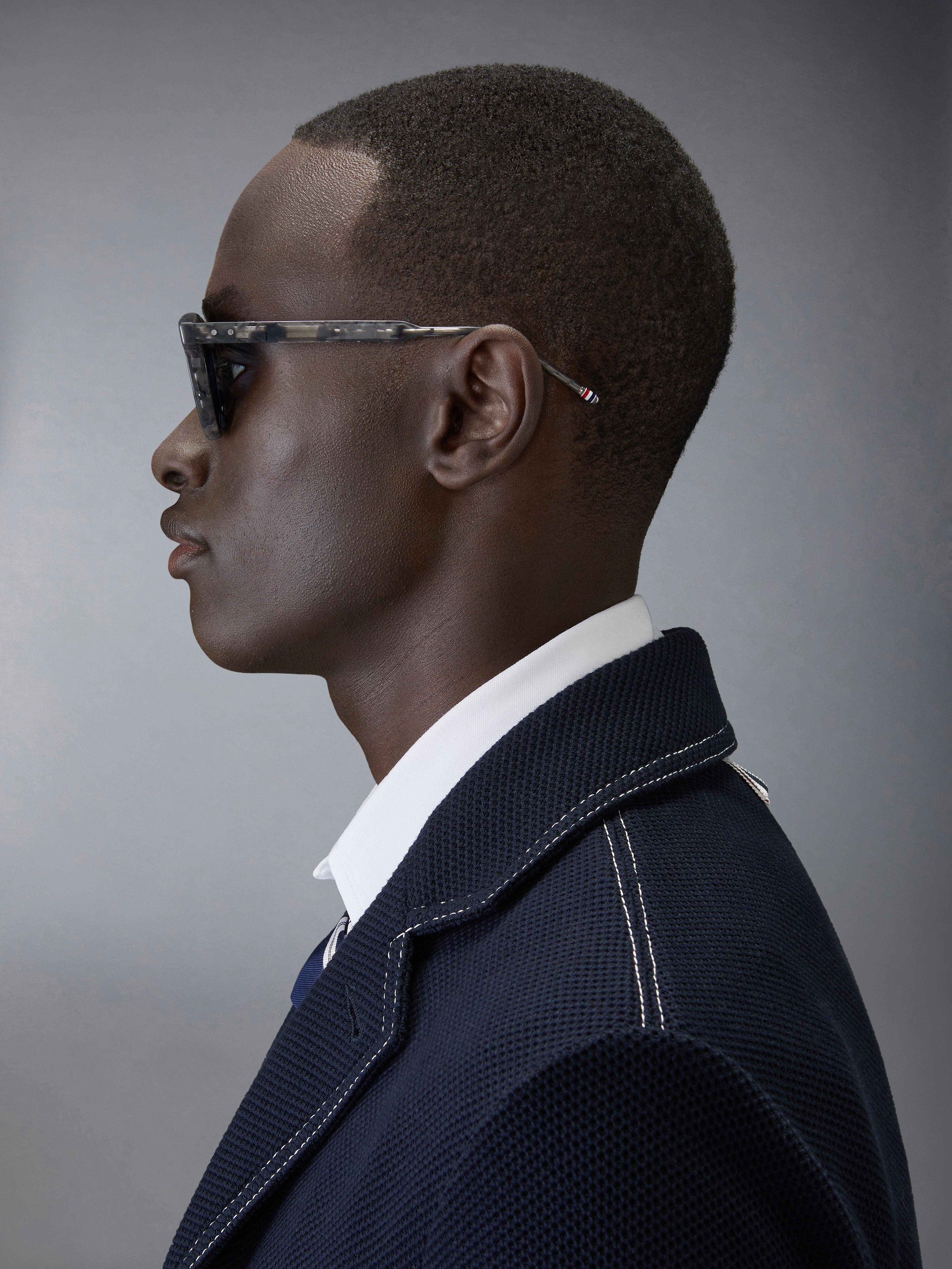 TORTOISE ACETATE RECTANGULAR SUNGLASSES - 4