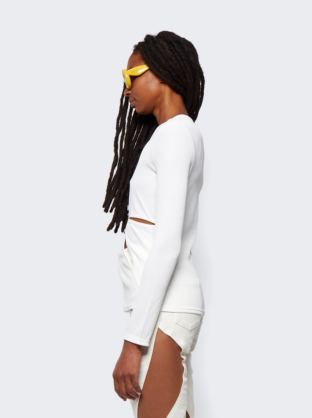 Anglaise Long Sleeve Top White - 4