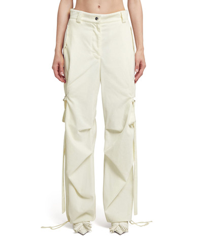 MSGM Cargo trousers with  "Blossom Hallucination" workmanship outlook